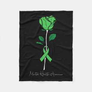 Health Awareness Warrior Counsellor Therapist  Fleece Blanket