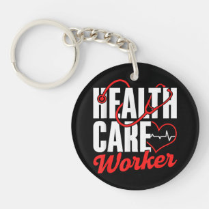 Health Care Worker Free Universal Affordable Healt Key Ring