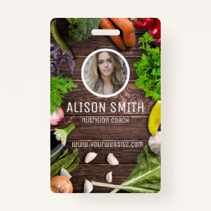 Health coach, nutritionist ID badge