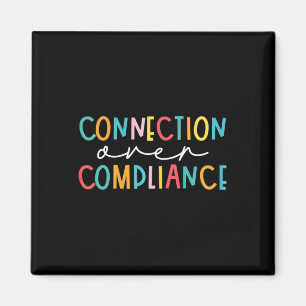 Health Connection Over Compliance Autism Awareness Magnet