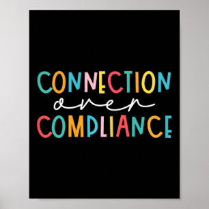 Health Connection Over Compliance Autism Awareness Poster
