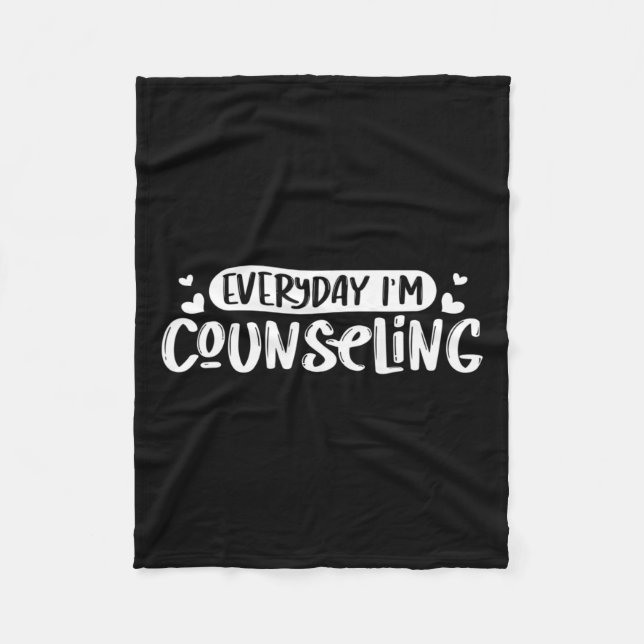 Health Counseling Everyday - Mental Counsellor Gif Fleece Blanket (Front)