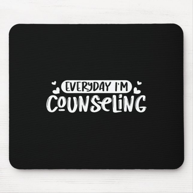 Health Counseling Everyday - Mental Counsellor Gif Mouse Pad (Front)
