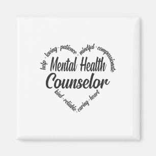 Health Counsellor Heart Word Cloud 1  Magnet