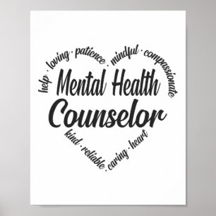 Health Counsellor Heart Word Cloud 1 Poster