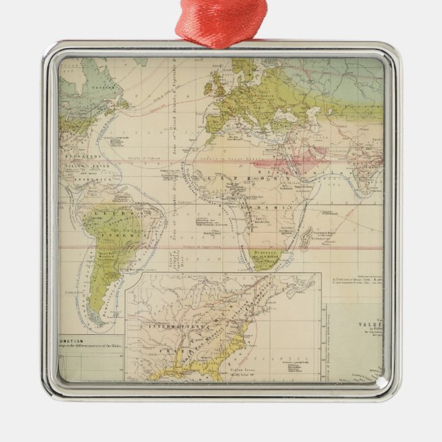 Health, disease metal tree decoration (Front)