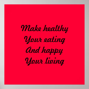 Health eating poster
