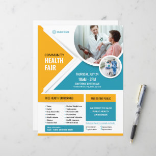 Health Fair Flyer Template Wellness Event Flyer