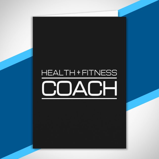 Health Fitness Coach Personal Trainer Gym Training Card (Creator Uploaded)