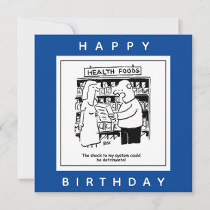 Health Food Could Be Shock to System Cartoon Card