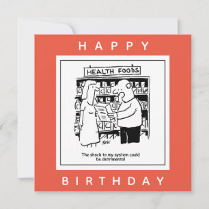 Health Food Could Be Shock to System Cartoon Card