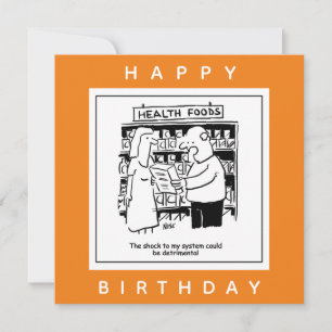 Health Food Could Be Shock to System Cartoon Card
