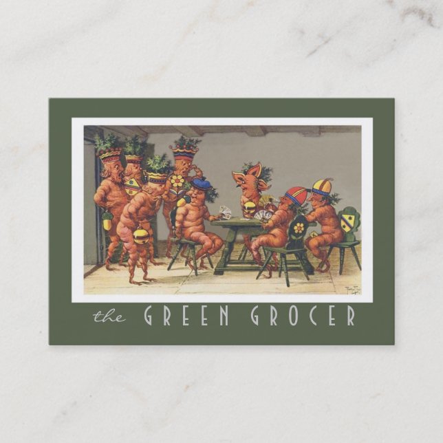 Health Food Store Organic Farm Nutritionist Business Card (Front)