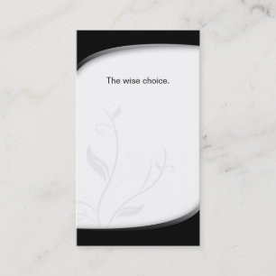 Health Insurance Business Card Black White