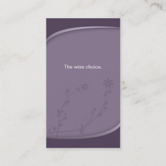 Health Insurance Business Card Purple