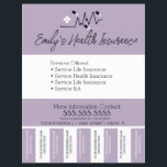 Health Insurance Life Nurse Tear Off Business B Flyer<br><div class="desc">Modern Flyers for Nurse,  Health Insurance,  Life Insurance,  Ect.</div>
