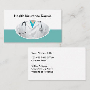 Health Insurance Medical Office Business Card