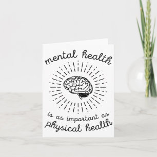 Health Is As Important As Physical Health  Card