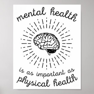 Health Is As Important As Physical Health  Poster