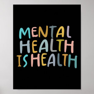 Health Is Health Raise Awareness Of Mental Health  Poster