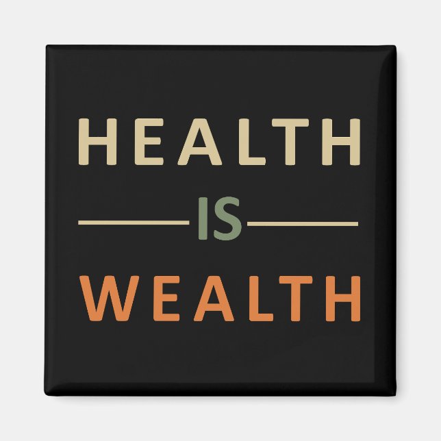 health is wealth magnet (Front)