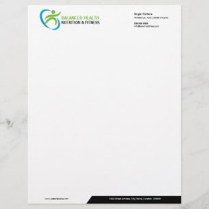 Health Logo Custom Letterhead