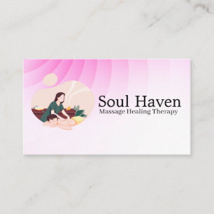 Health Massage Spa Resort Hotel Services Business Card