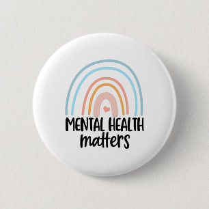 Health Mental Illness Mental Health Problems 6 Cm Round Badge