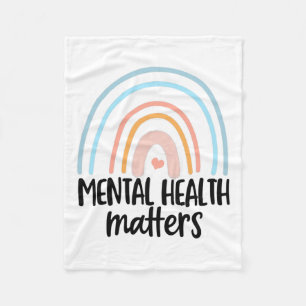 Health Mental Illness Mental Health Problems Fleece Blanket
