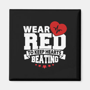 Health Month - Wear Red - Heart Disease Awareness Magnet