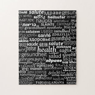 Health - Multi Language International - Be Healthy Jigsaw Puzzle