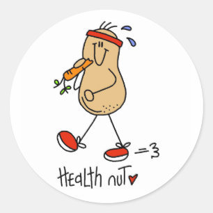 Health Nut T-shirts and Gifts Classic Round Sticker