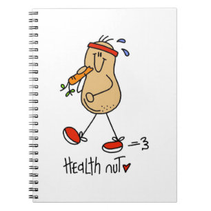Health Nut T-shirts and Gifts Spiral Notebook