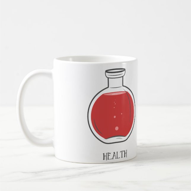 Health Potion: +100 Coffee Mug (Left)
