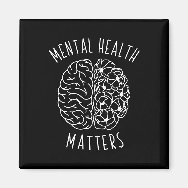 Health Problem Human Brain Graphic Mind Awareness  Magnet (Front)