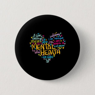 Health Problems Awareness Hearts Mothers Day 6 Cm Round Badge