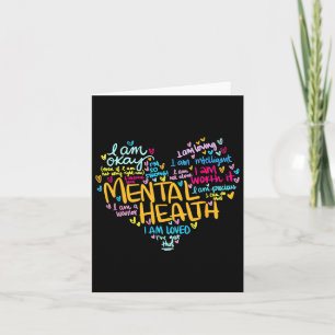 Health Problems Awareness Hearts Mothers Day  Card