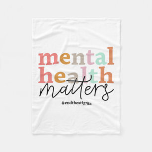 Health Problems Awareness Retro Psychologist Women Fleece Blanket