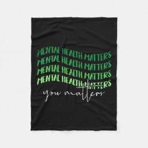 Health Problems Awareness Warrior Councilor Therap Fleece Blanket