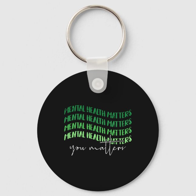 Health Problems Awareness Warrior Councilor Therap Key Ring (Front)