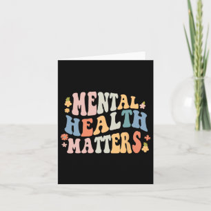 Health Problems Be Kind Groovy Retro Mental Awaren Card