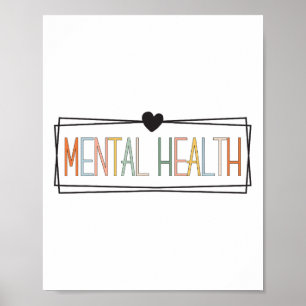 Health Problems Brain Illness Mental Health Awaren Poster