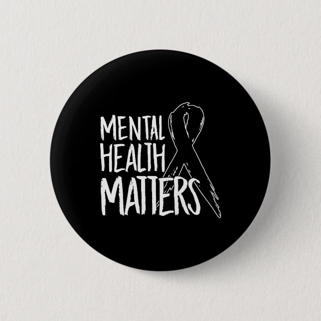 Health Problems Design Suicide For Awareness Suppo 6 Cm Round Badge (Front)