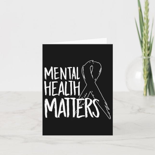 Health Problems Design Suicide For Awareness Suppo Card (Front)