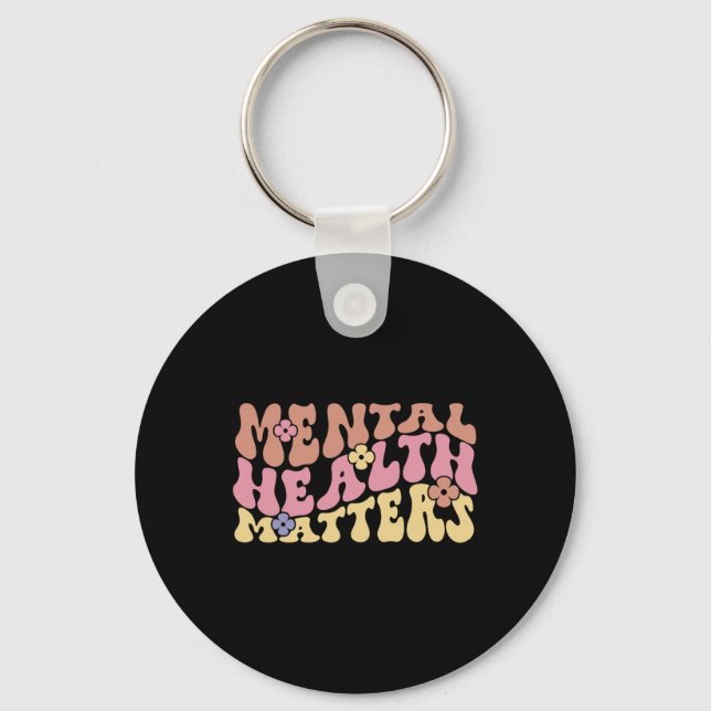 Health Problems End The Stigma 2  Key Ring (Front)