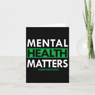 Health Problems End The Stigma Awareness Card