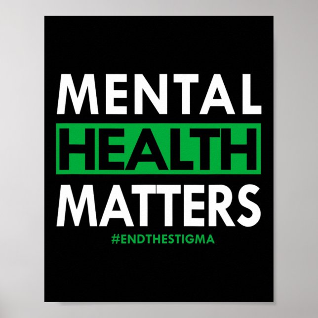 Health Problems End The Stigma Awareness  Poster (Front)