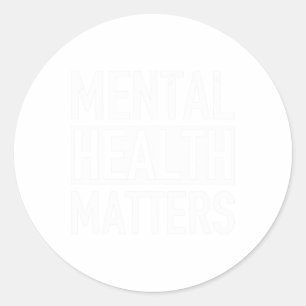 Health Problems End The Stigma Classic Round Sticker
