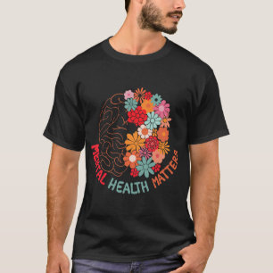 Health Problems End The Stigma Floral Brain Women  T-Shirt