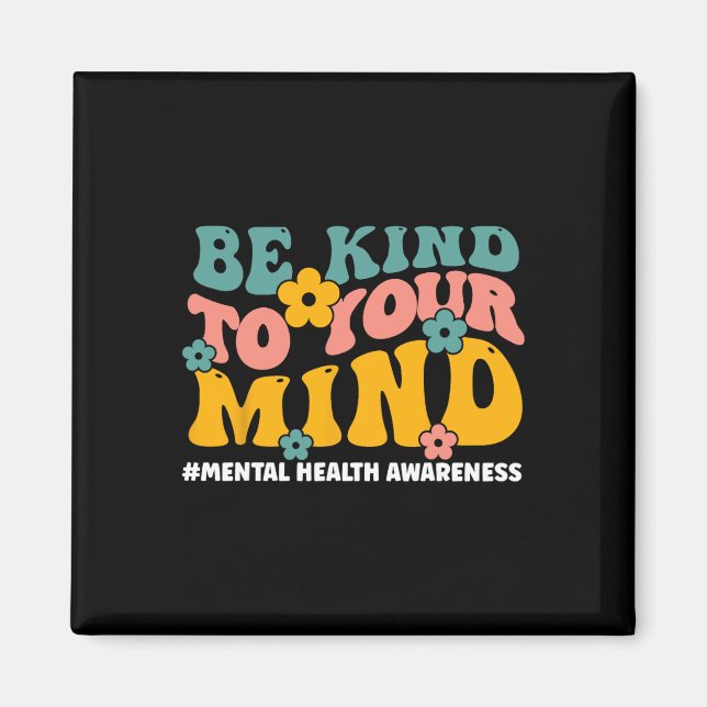 Health Problems End The Stigma Mental Health Aware Magnet (Front)